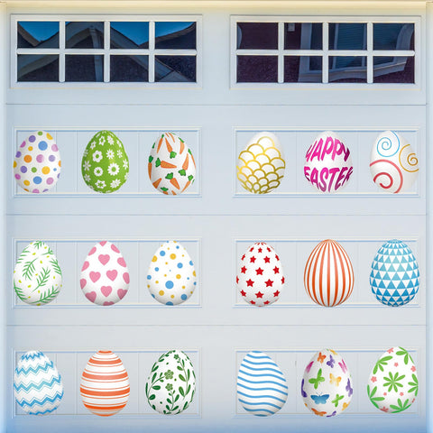 CHNBF Easter magnet with egg pattern, perfect for garage doors and fridge decor.