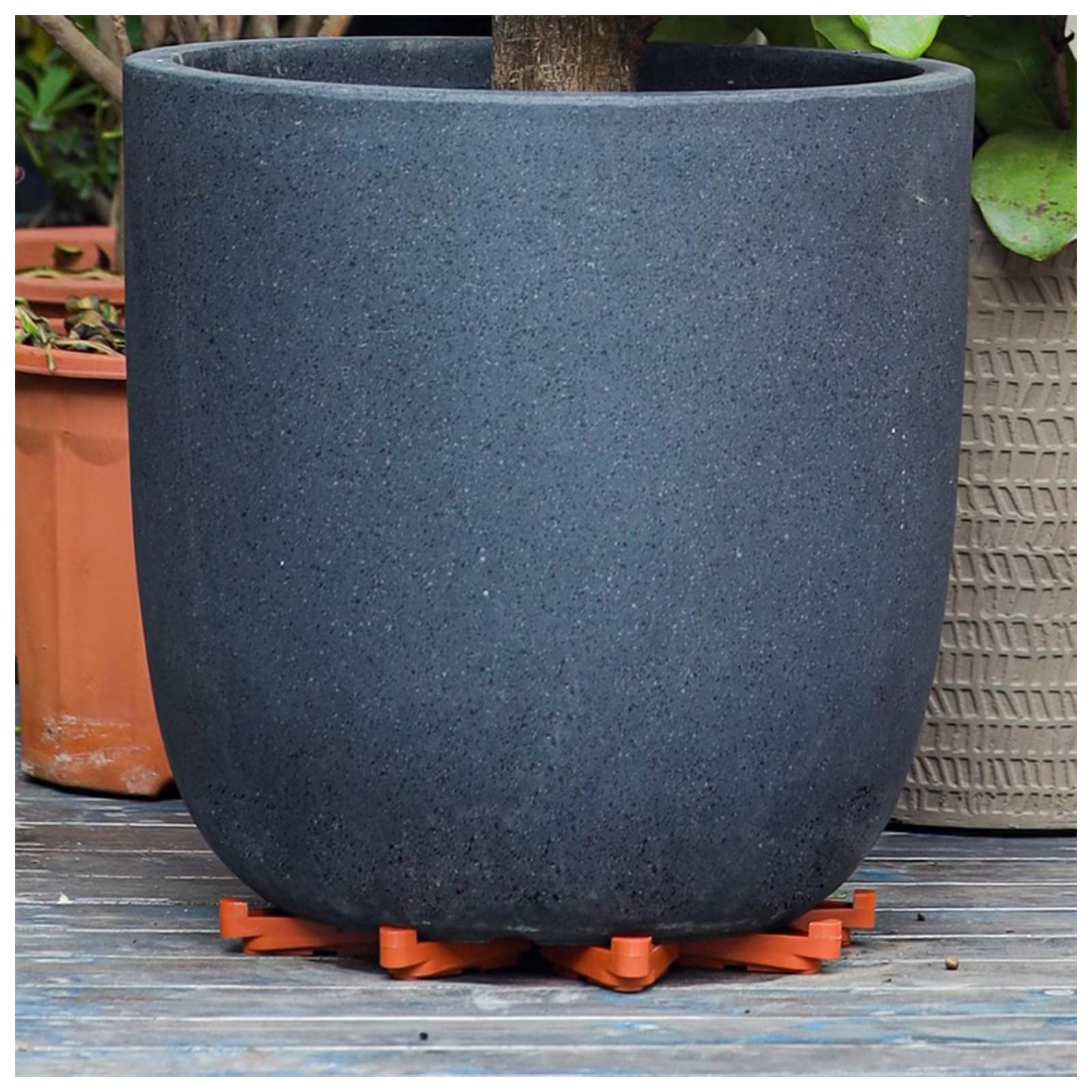 Choclaif pot feet with 500 lb capacity supports heavy planters