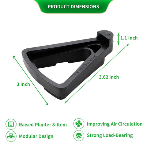 Choclaif pot feet enhance drainage to prevent water stains on surfaces.