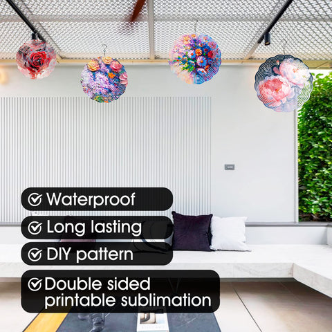 CHONOVO wind spinner blank for indoor and outdoor window decor.