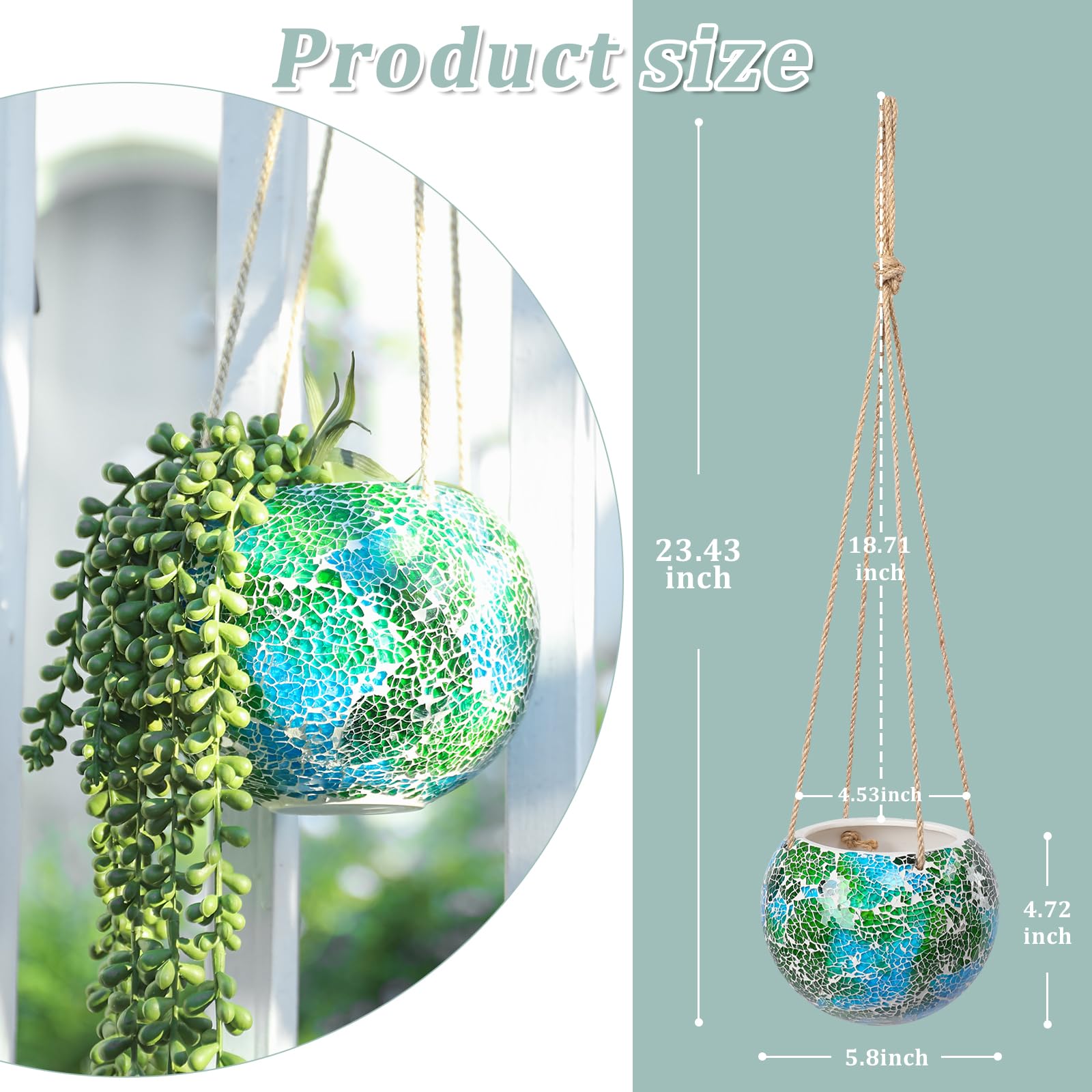 Chonsun disco ball planter with drainage demonstrates easy watering and plant care.