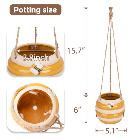 Chonsun planter shows a bottom drainage hole for healthy watering