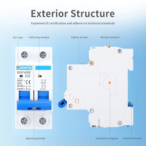 CHONTIG 25A DC breaker arc-quenching system enhances safe DC switching