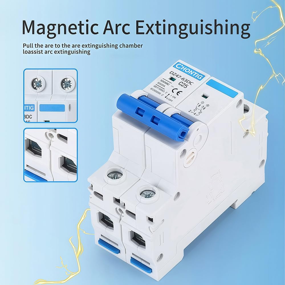 CHONTIG solar PV setup uses this DC breaker for reliable protection