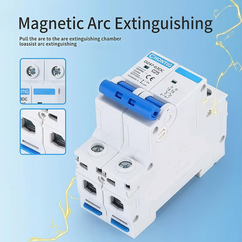 CHONTIG solar PV setup uses this DC breaker for reliable protection