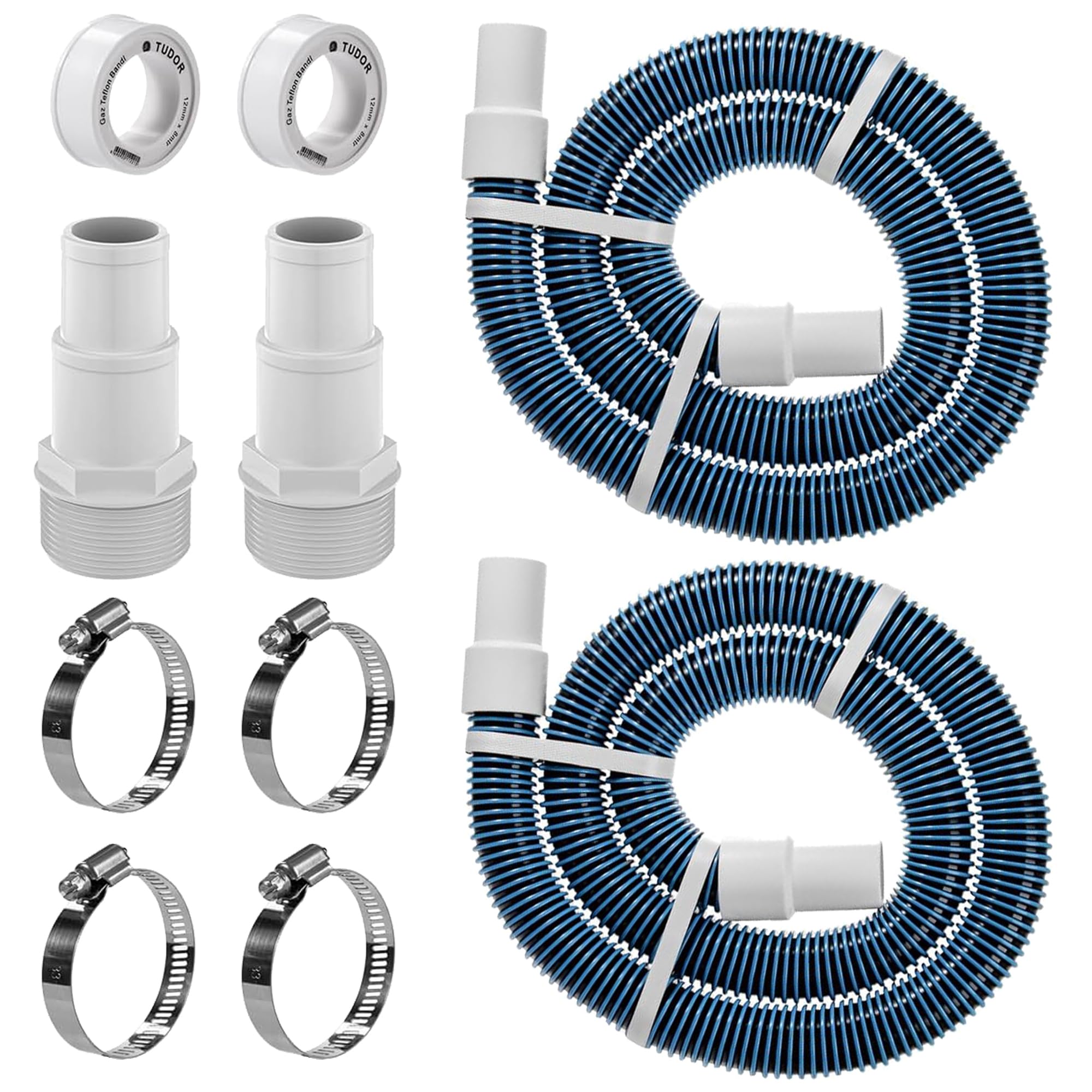CHOOHC 1.5 to 1.25 pool hose kit assembly for easy pump connection.