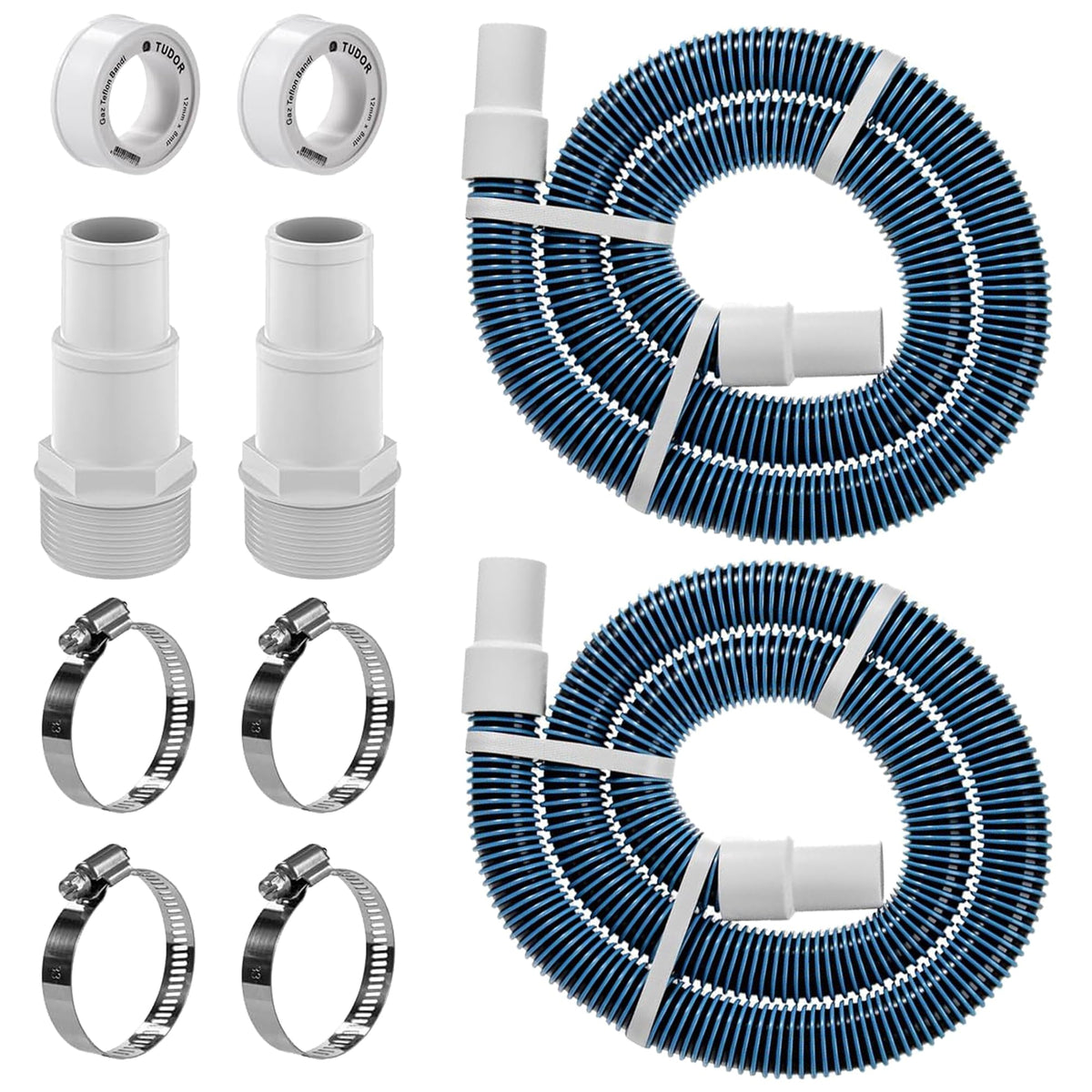 CHOOHC 1.5 to 1.25 pool hose kit assembly for easy pump connection.