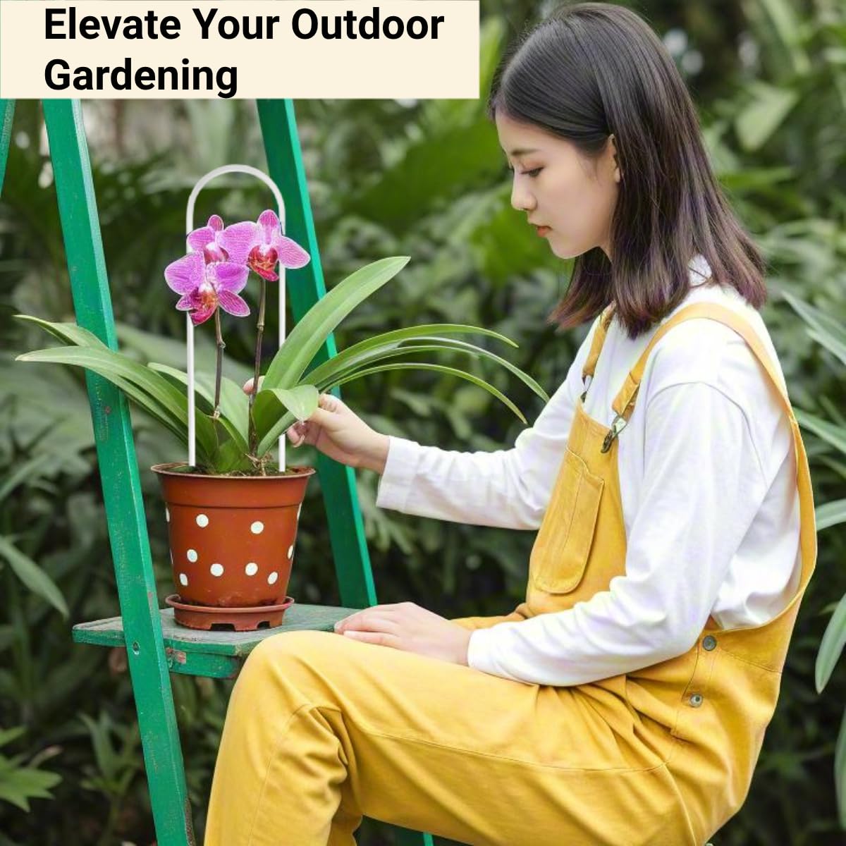 CHOUYUHE weatherproof acrylic stake endures outdoor conditions for year round plant displays