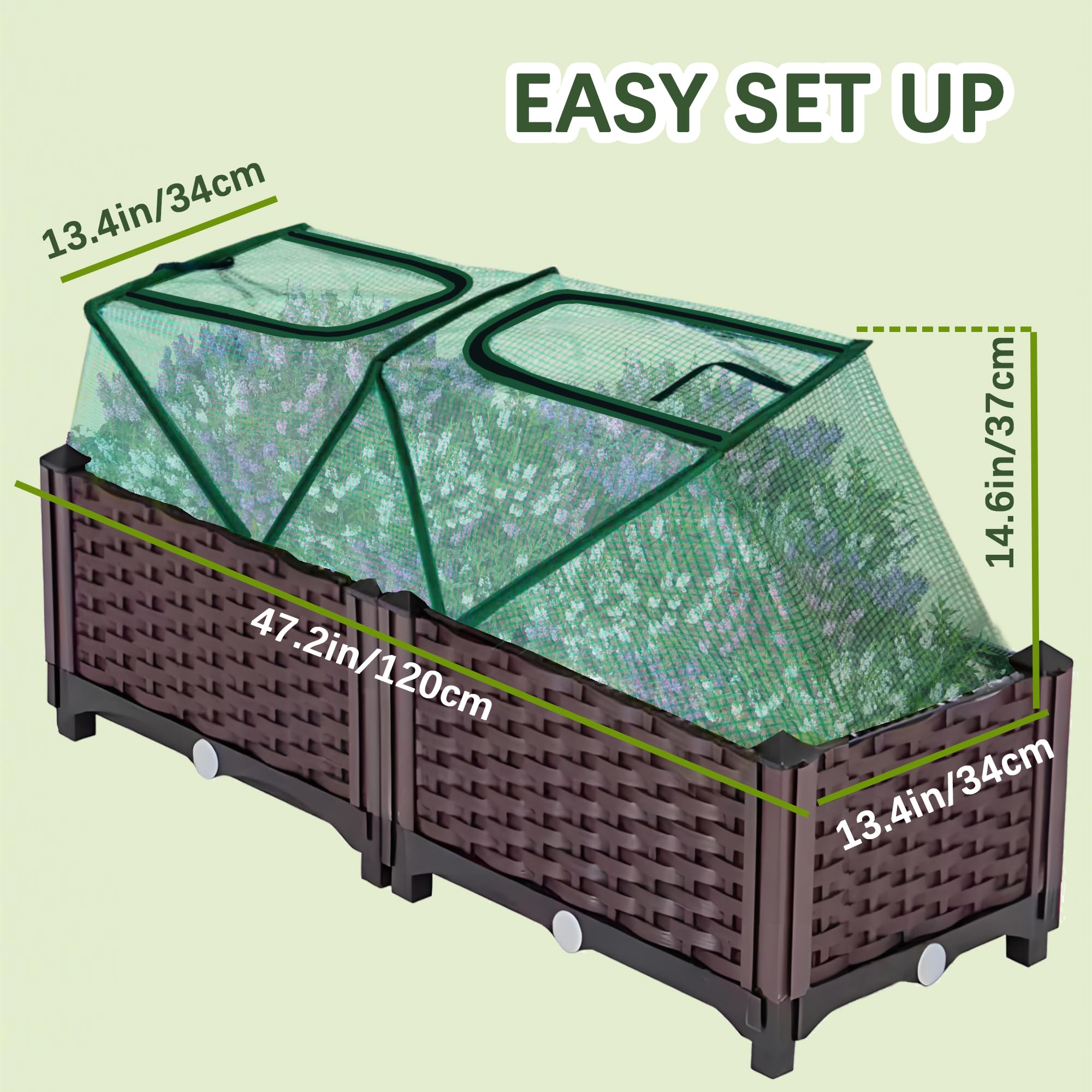 CHPPEY mini greenhouse cover ready to use for quick start