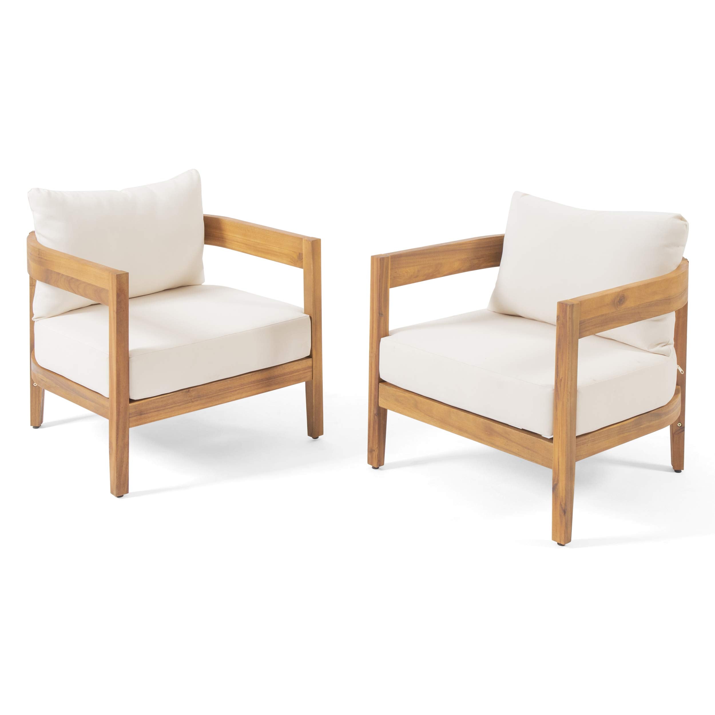 Christopher Knight Home Alfy outdoor club chair in acacia wood for durable seating