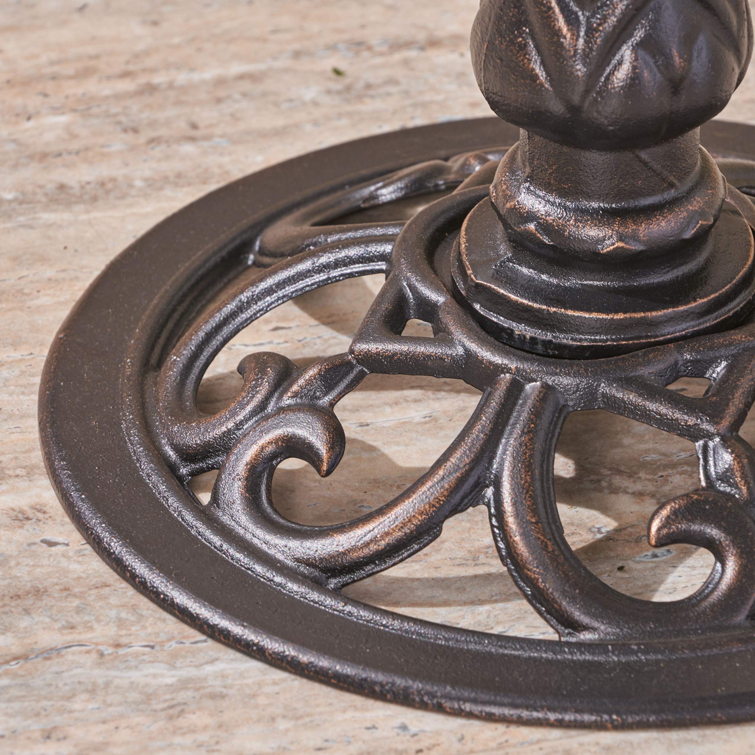 Christopher Knight Home Anessa bird bath outdoor centerpiece enhances backyard wildlife watching