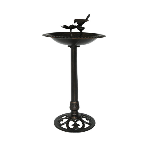 Christopher Knight Home Anessa bird bath with shiny copper finish invites visiting birds to your garden