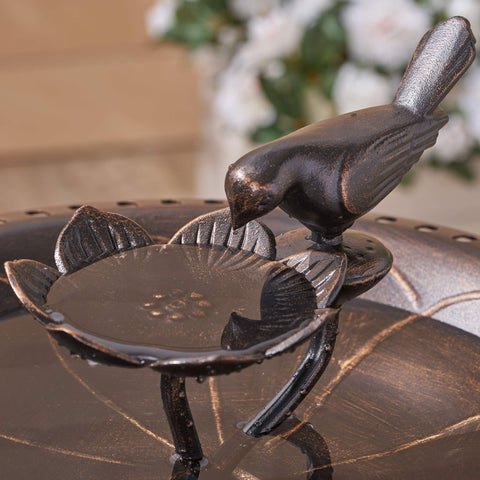 Christopher Knight Home Anessa bird bath vintage aesthetic complements classic garden decor