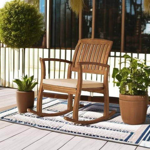 Water-resistant cushions simplify cleanup after outdoor meals or gatherings