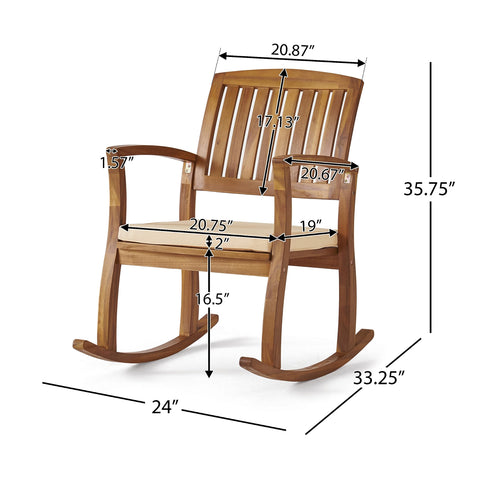 Selma rocking chair long rockers enable a soothing, relaxed afternoon