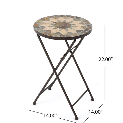 Christopher Knight Home Silvester beige-black finish complements existing outdoor furniture.