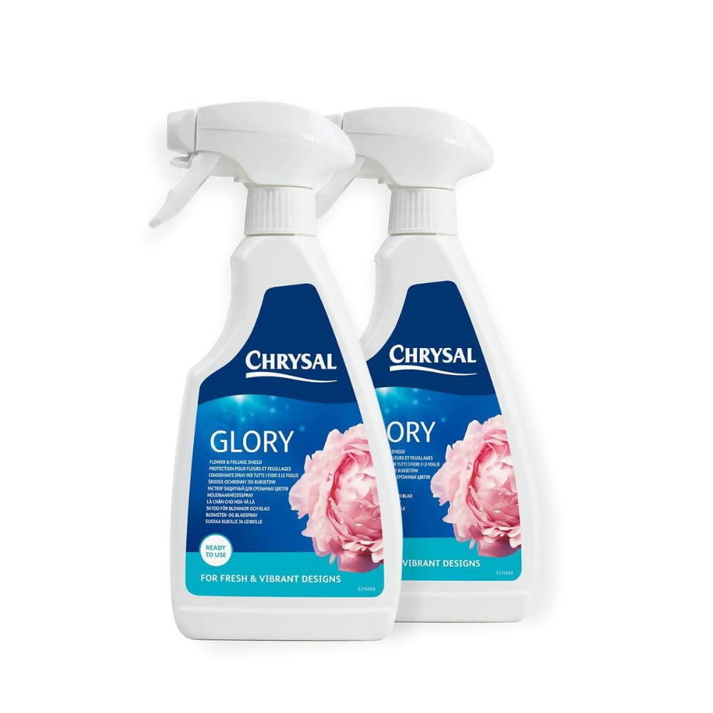 Chrysal Glory finish bottle for easy spray to extend freshness of arrangements