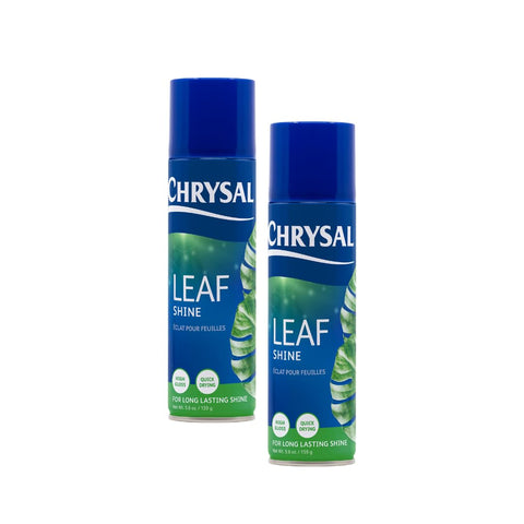 Chrysal Leaf Shine spray bottle ready to apply on indoor plants.