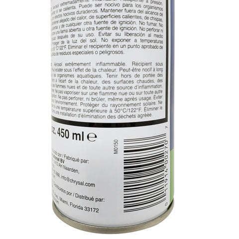 Chrysal Leafshine application-steps shows simple use for lasting plant hydration.