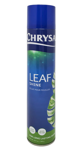 Chrysal Leafshine bottle-mist demonstrates a fine spray for quick leaf rejuvenation and shine.