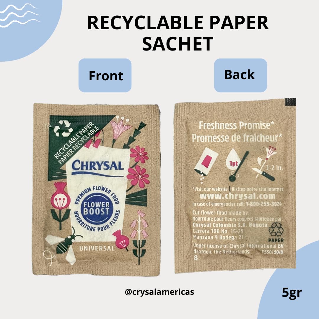 Chrysal vase life extension concept showing seven days of freshness.