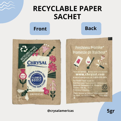 Chrysal vase life extension concept showing seven days of freshness.