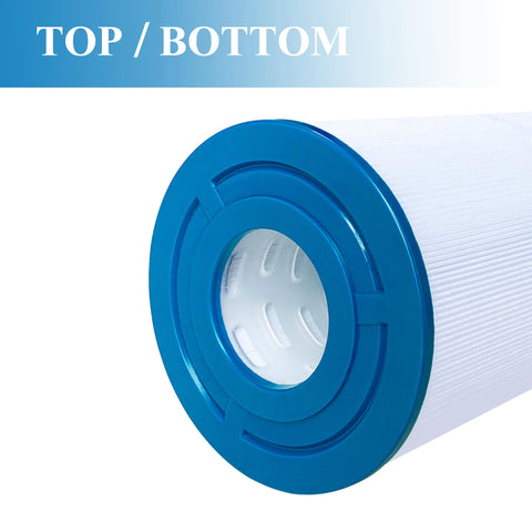 Chryseos spa filter with 25 sq ft area view illustrates large filtration capacity.
