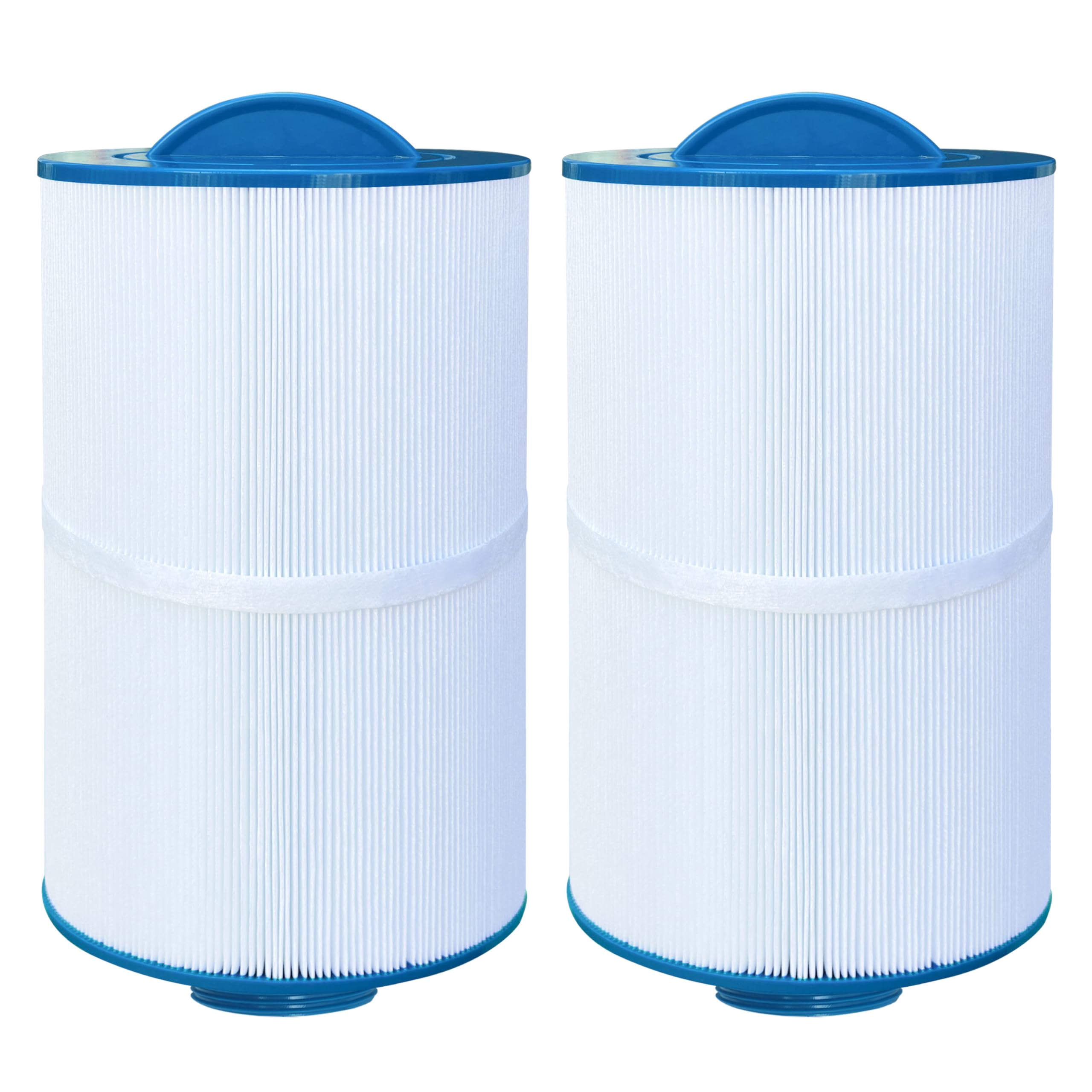 Chryseos spa filter front view showing compact design for easy maintenance