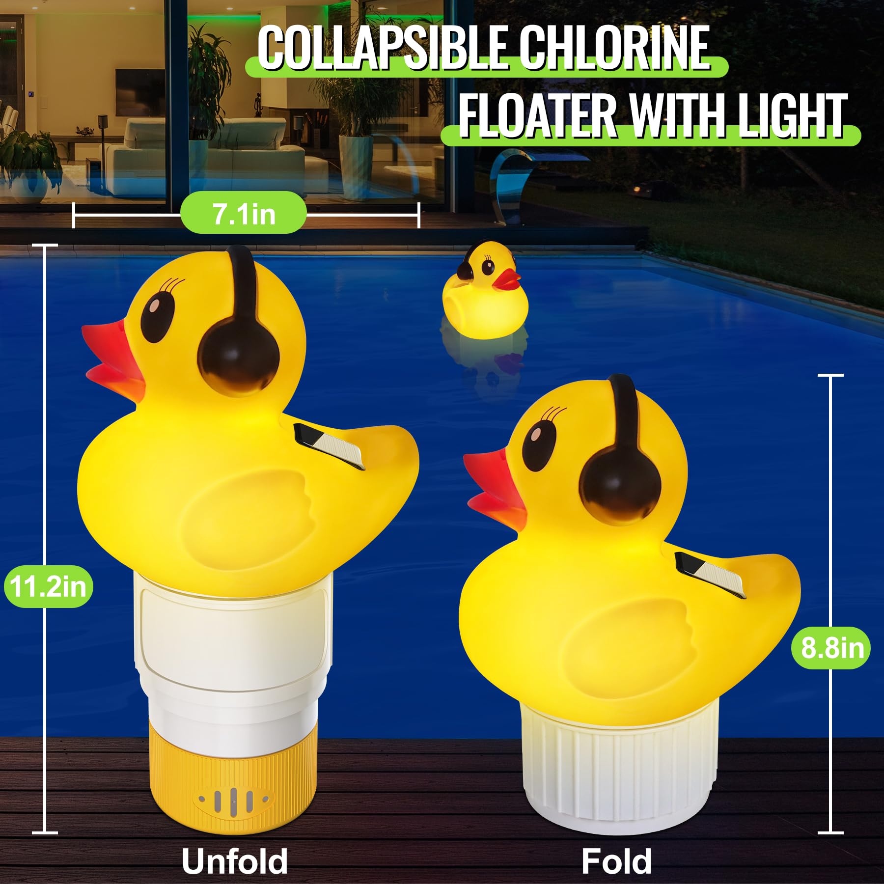 Chsuiwe chlorine floater requires no assembly and is easy to load