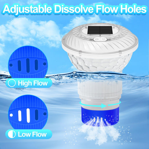Chsuiwe easy-opening chlorine floater features simple loading and quick disc replacement.