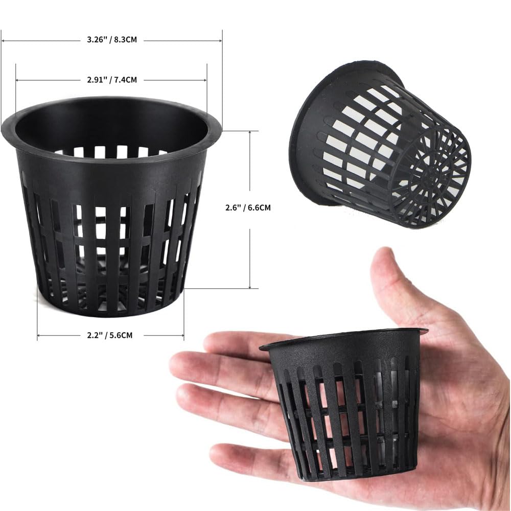 CHTASO net pots help grow orchids, tomatoes, peppers, and herbs.