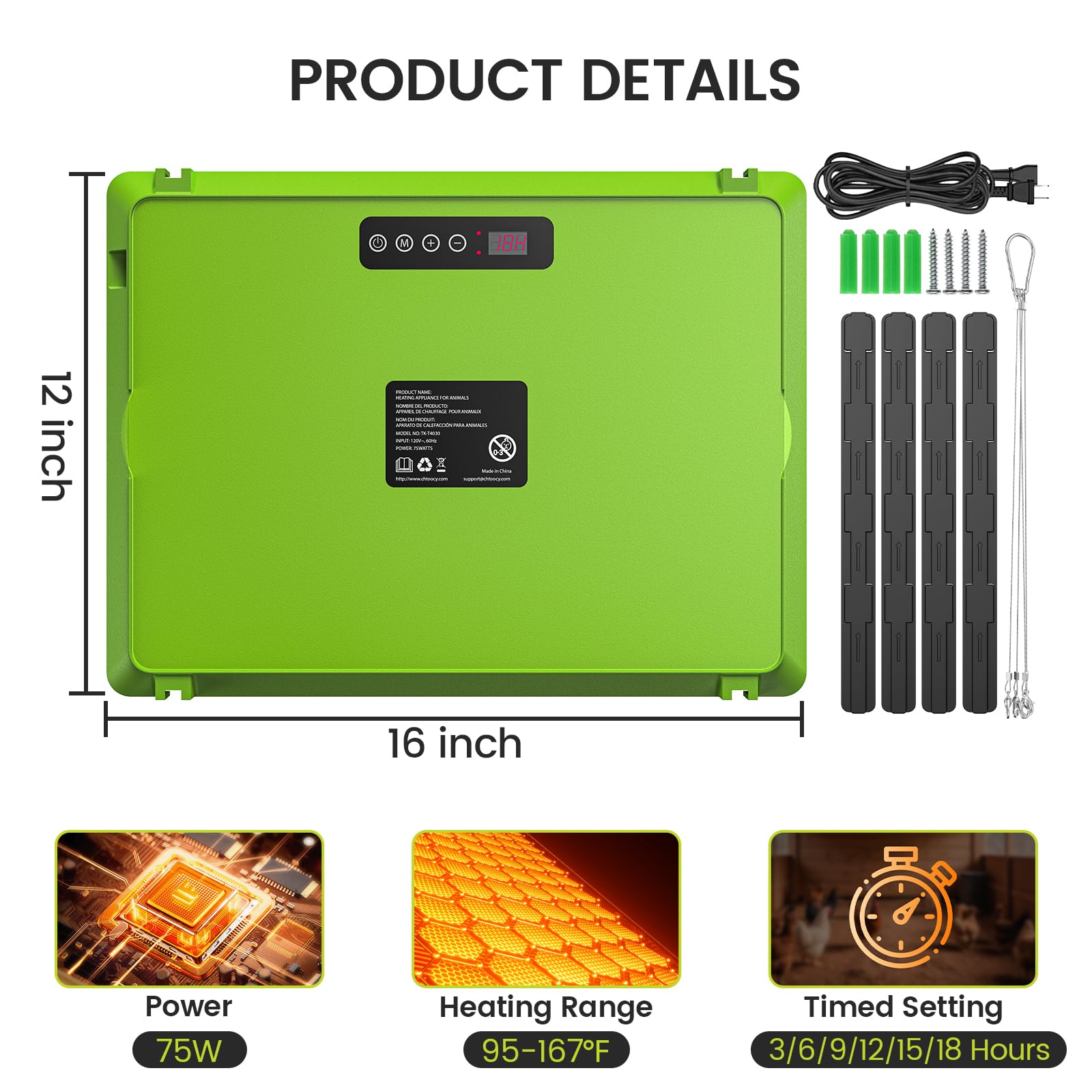 Chtoocy brooder plate warmth control highlights steady cozy heat for growing chicks