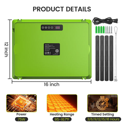 Chtoocy brooder plate warmth control highlights steady cozy heat for growing chicks