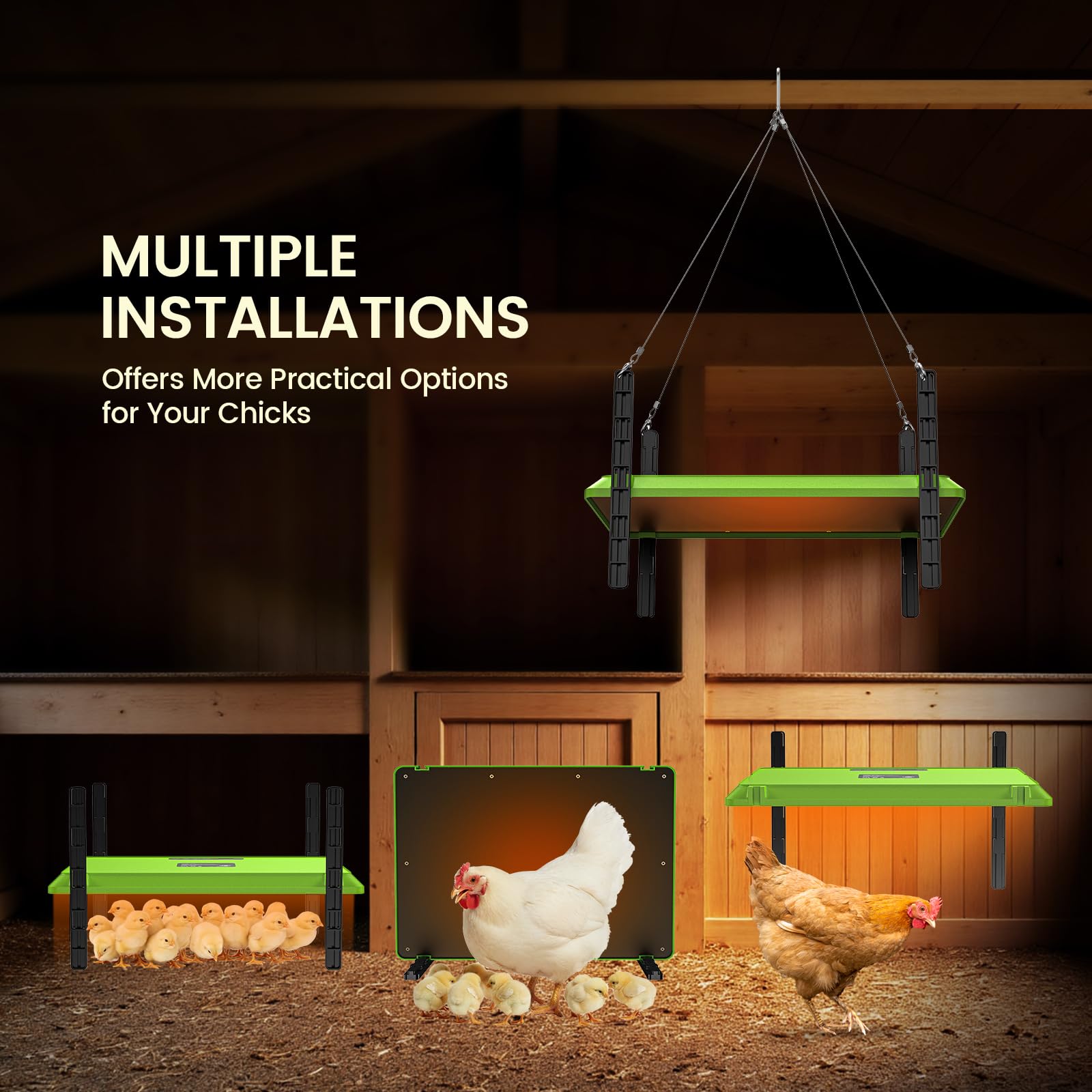 Chtoocy timer and temp settings enable precise flexible chick care