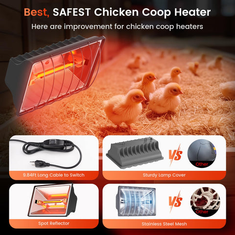 Chtoocy versatile heater suitable for poultry and small livestock