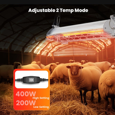 Chtoocy wide-angle heat dispersion delivers even warmth across the brooder area.