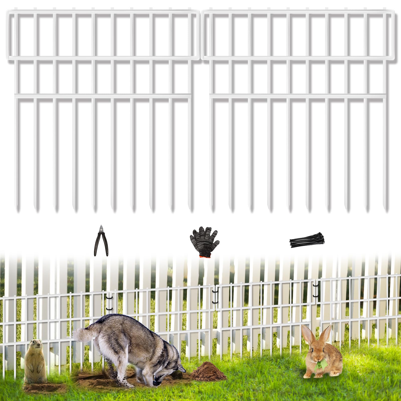 CHTSJQW dog barrier fence—39.5ft with 28 panels provides durable yard protection.