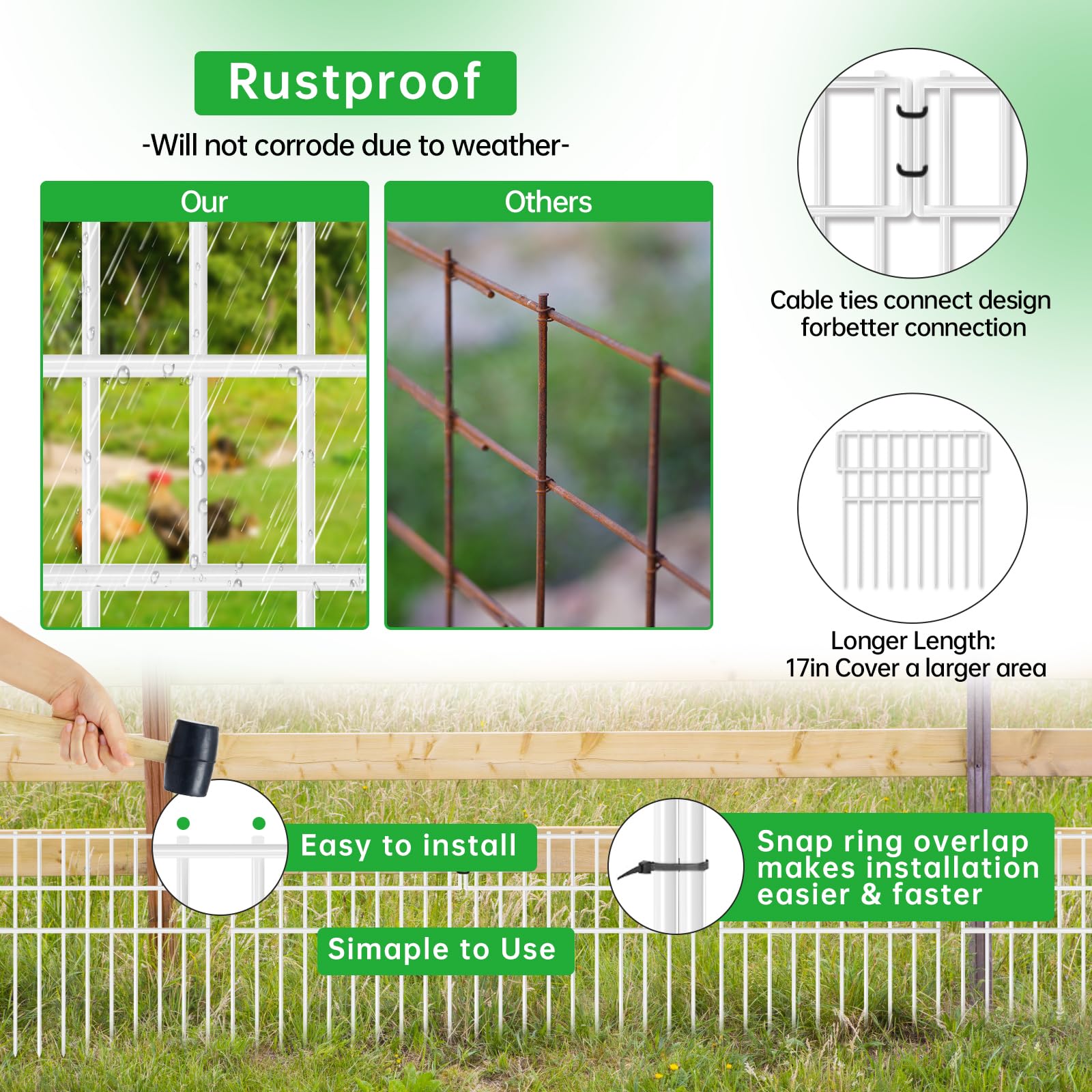 CHTSJQW outdoor-ready barrier protects yards and supports dog containment outdoors.