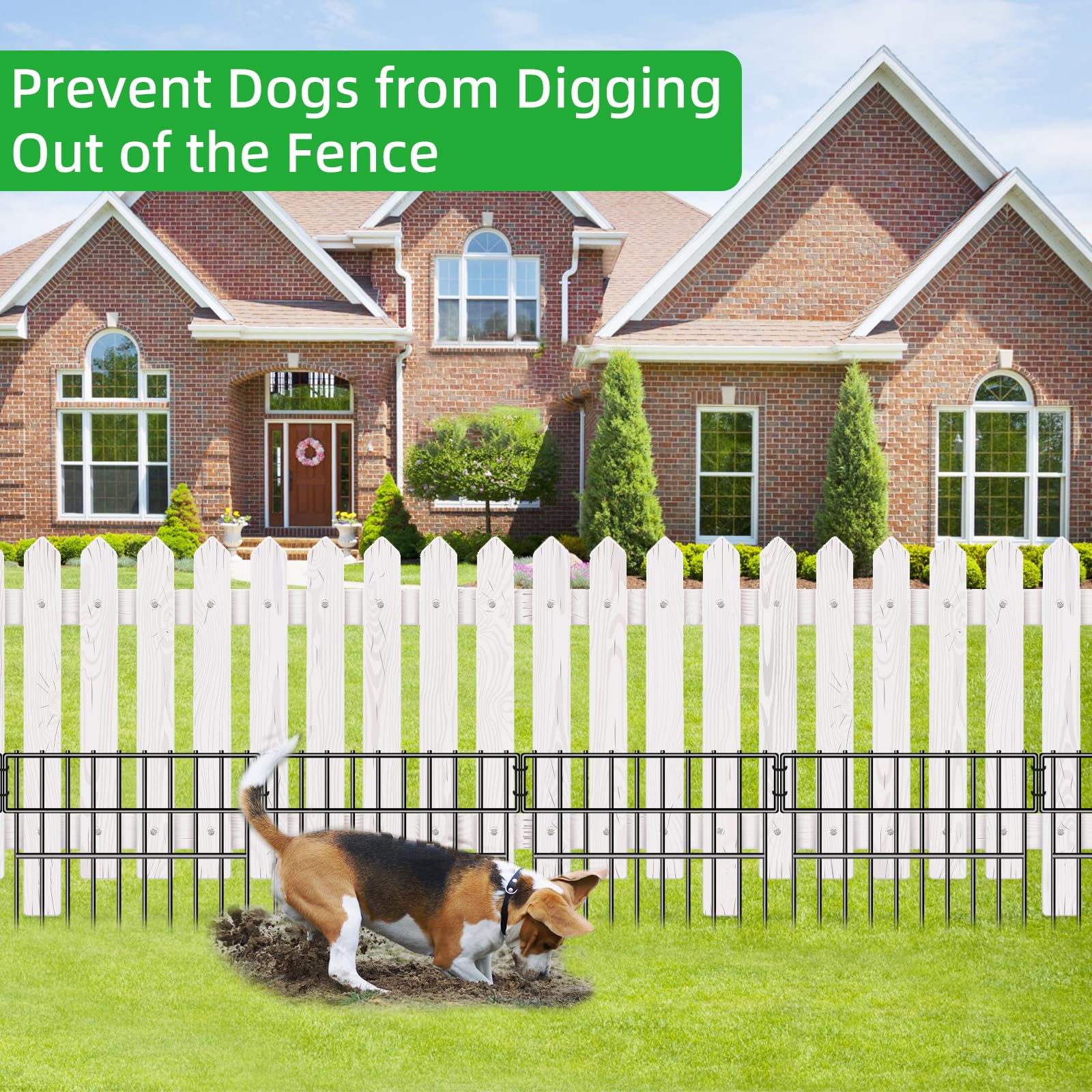 CHTSJQW rustproof metal edging adds durable border for beds and walkways.