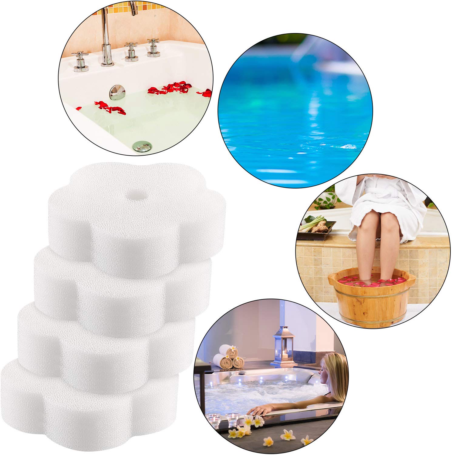 Chuangdi easy-to-use sponge; drop in water to begin absorbing oils.