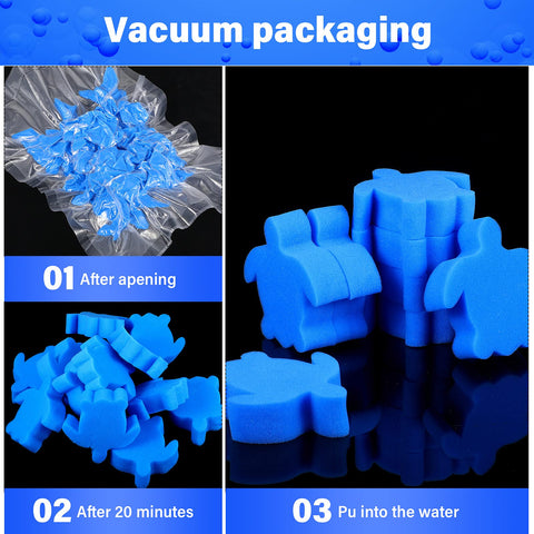 Chuangdi hot tub sponge absorbs oil and debris for clearer water.