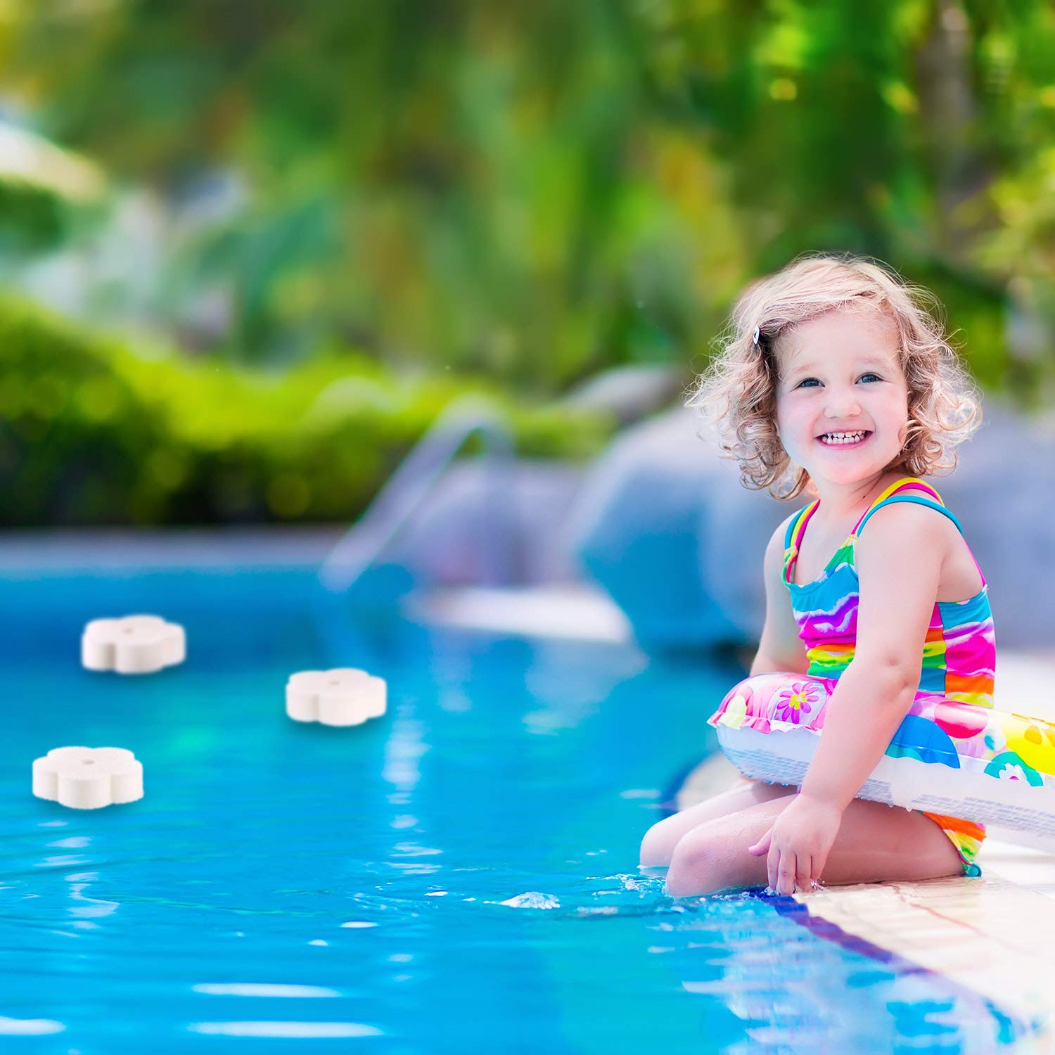Chuangdi pool scum removal sponge targets oily residues in spa and pool.