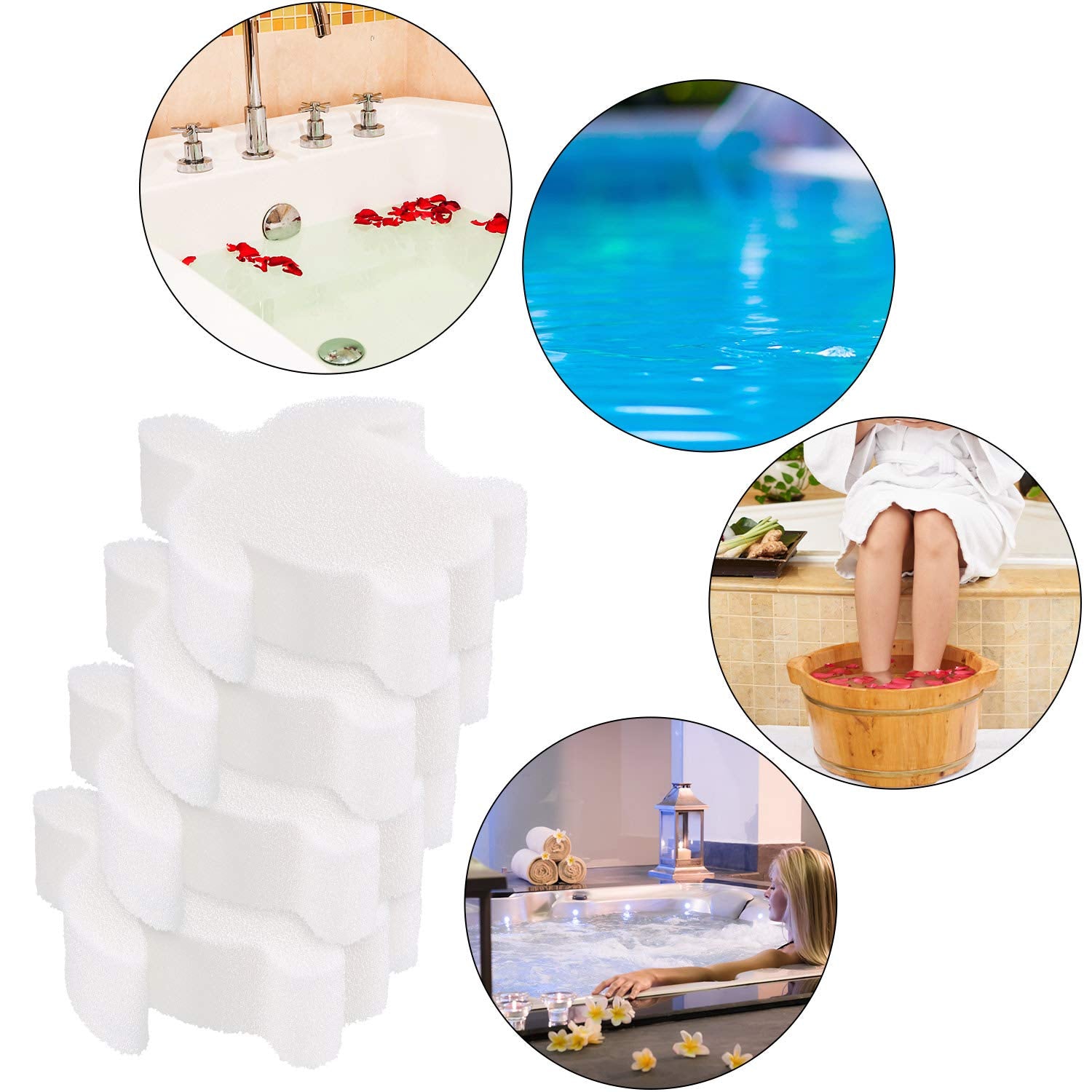 Chuangdi sponge size 11.5 cm compact pool care tool.
