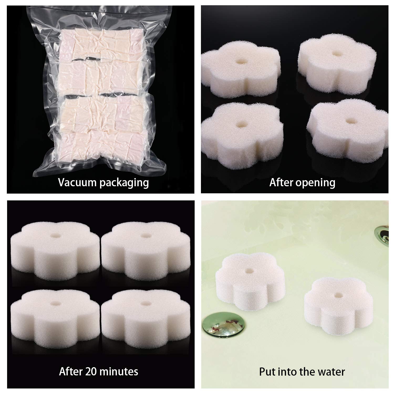 Chuangdi storage packaging keeps the sponge fresh when sealed after opening.