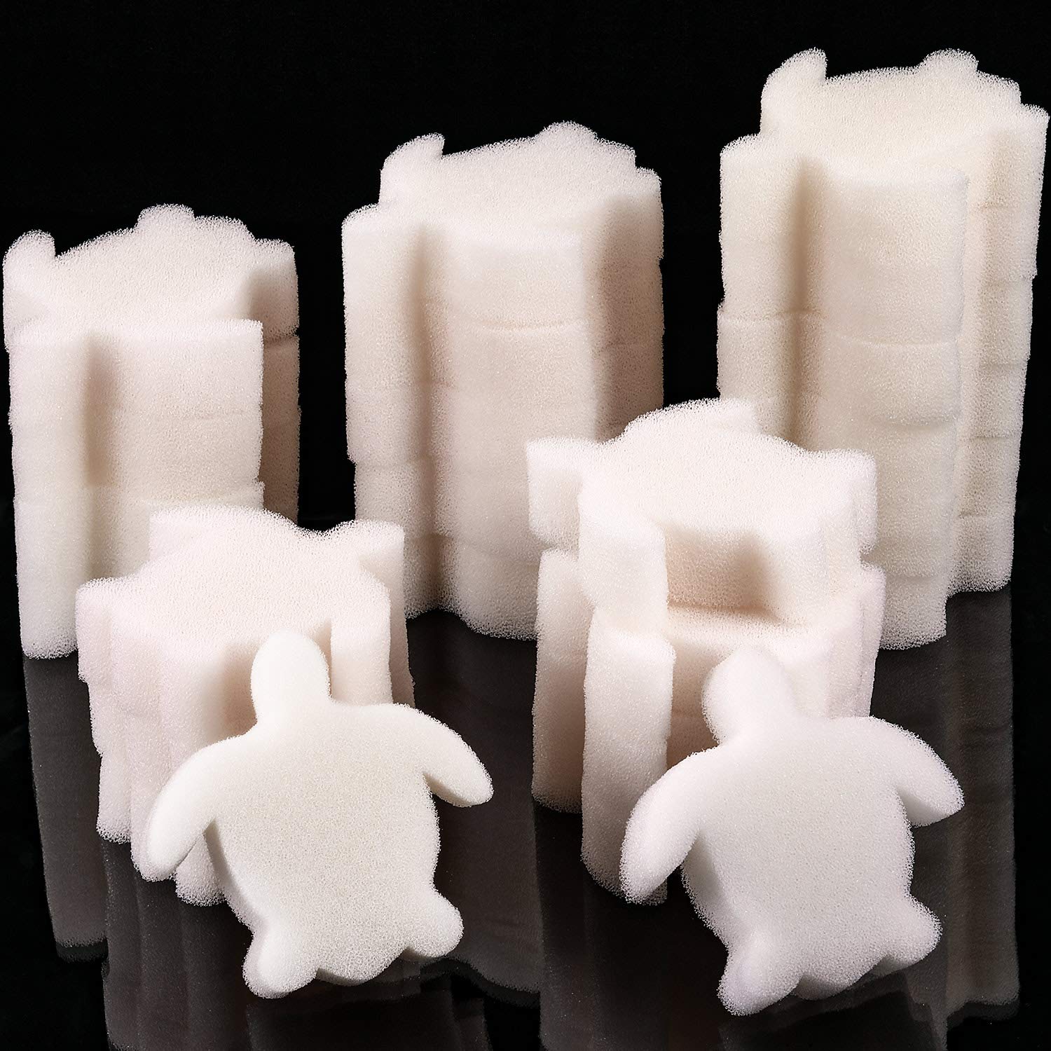 Chuangdi turtle sponge pack 24pcs for easy pool maintenance and clean water surface.