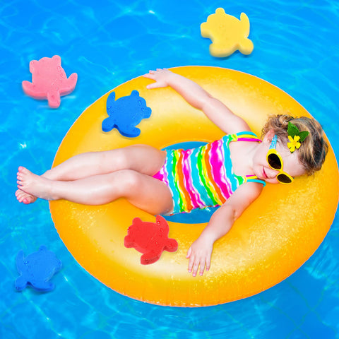 Chuangdi turtle sponge pink pack for easy pool cleaning.