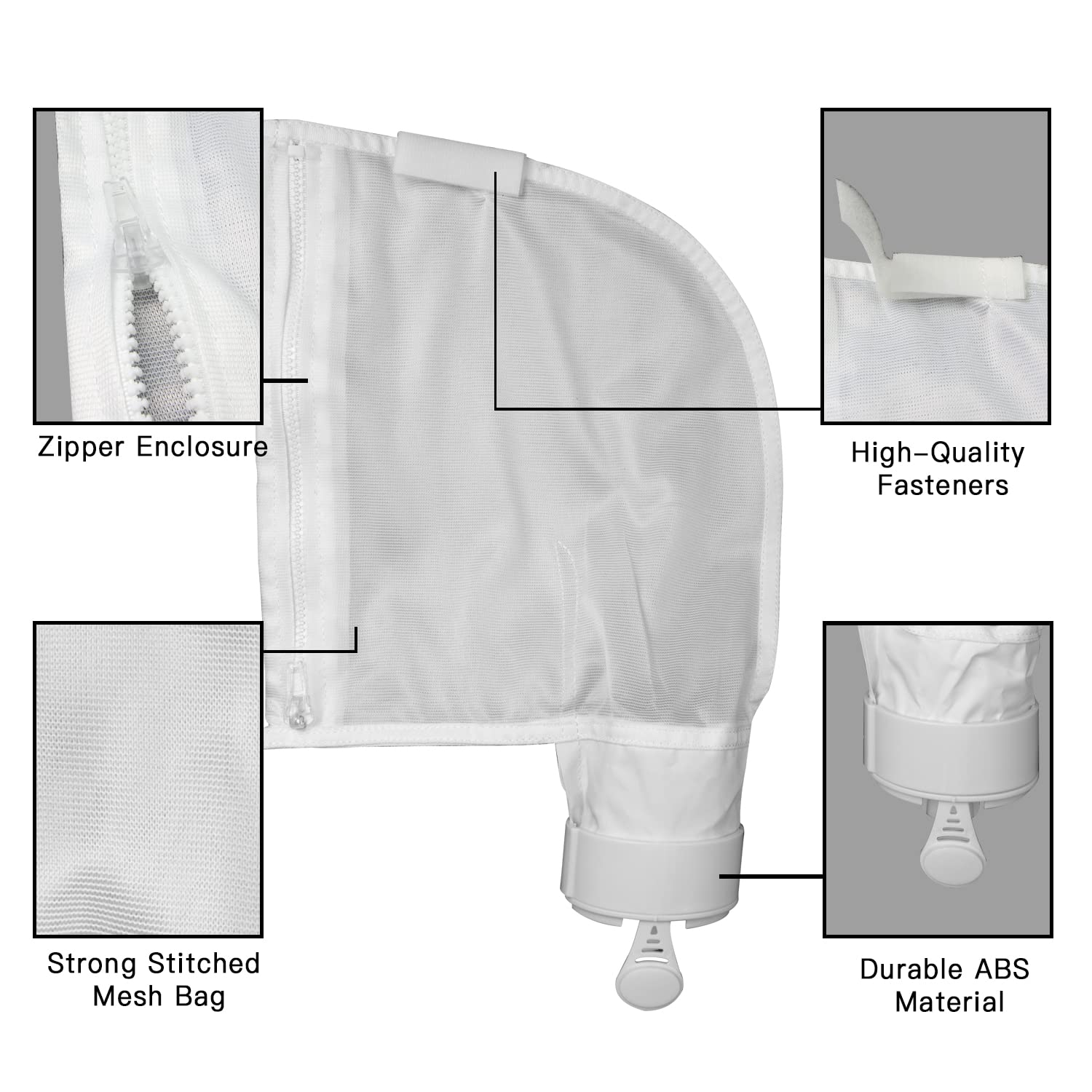 Chuanke pool-cleaner-bag-480-compatibility close-up demonstrates Polaris 480 compatibility.