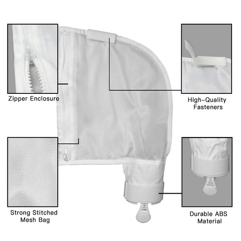 Chuanke pool-cleaner-bag-480-compatibility close-up demonstrates Polaris 480 compatibility.
