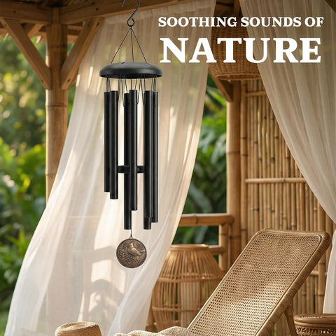 Top hook and easy hanging setup for the Chufa wind chime.