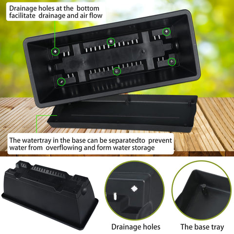 CHUKEMAOYI durable outdoor window planter resists sun and rain